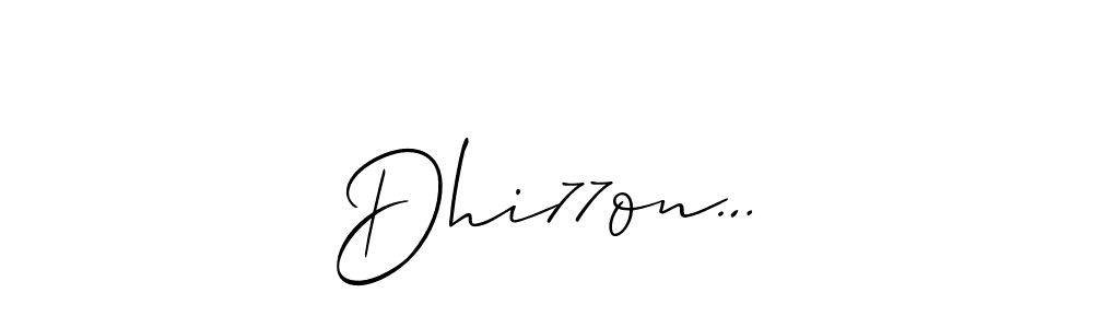 Allison_Script is a professional signature style that is perfect for those who want to add a touch of class to their signature. It is also a great choice for those who want to make their signature more unique. Get Dhi77on… name to fancy signature for free. Dhi77on… signature style 2 images and pictures png