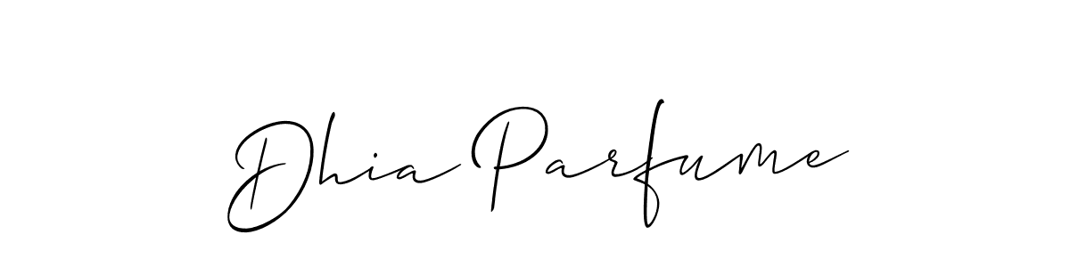 You can use this online signature creator to create a handwritten signature for the name Dhia Parfume. This is the best online autograph maker. Dhia Parfume signature style 2 images and pictures png