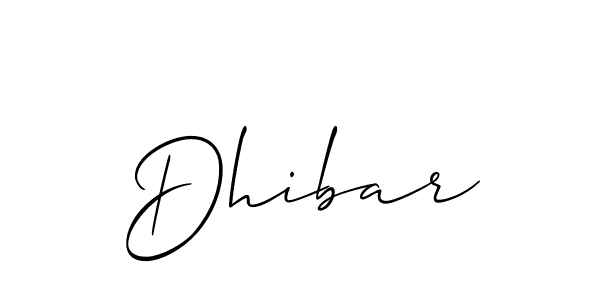 Allison_Script is a professional signature style that is perfect for those who want to add a touch of class to their signature. It is also a great choice for those who want to make their signature more unique. Get Dhibar name to fancy signature for free. Dhibar signature style 2 images and pictures png