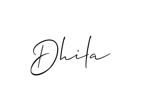 Make a short Dhila signature style. Manage your documents anywhere anytime using Allison_Script. Create and add eSignatures, submit forms, share and send files easily. Dhila signature style 2 images and pictures png