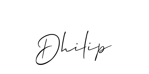 Also You can easily find your signature by using the search form. We will create Dhilip name handwritten signature images for you free of cost using Allison_Script sign style. Dhilip signature style 2 images and pictures png