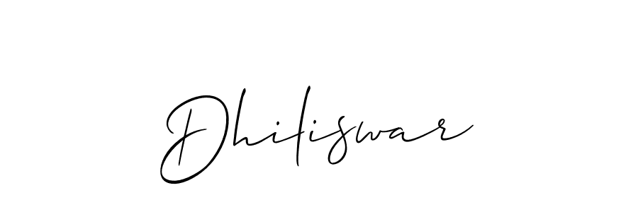 Allison_Script is a professional signature style that is perfect for those who want to add a touch of class to their signature. It is also a great choice for those who want to make their signature more unique. Get Dhiliswar name to fancy signature for free. Dhiliswar signature style 2 images and pictures png