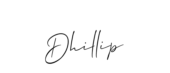 The best way (Allison_Script) to make a short signature is to pick only two or three words in your name. The name Dhillip include a total of six letters. For converting this name. Dhillip signature style 2 images and pictures png