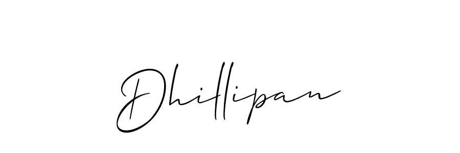 Create a beautiful signature design for name Dhillipan. With this signature (Allison_Script) fonts, you can make a handwritten signature for free. Dhillipan signature style 2 images and pictures png