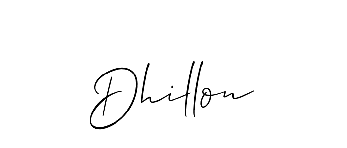 How to Draw Dhillon signature style? Allison_Script is a latest design signature styles for name Dhillon. Dhillon signature style 2 images and pictures png