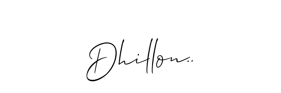 How to Draw Dhillon.. signature style? Allison_Script is a latest design signature styles for name Dhillon... Dhillon.. signature style 2 images and pictures png