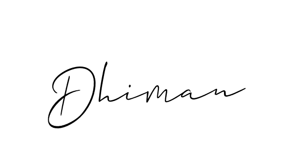 How to Draw Dhiman signature style? Allison_Script is a latest design signature styles for name Dhiman. Dhiman signature style 2 images and pictures png