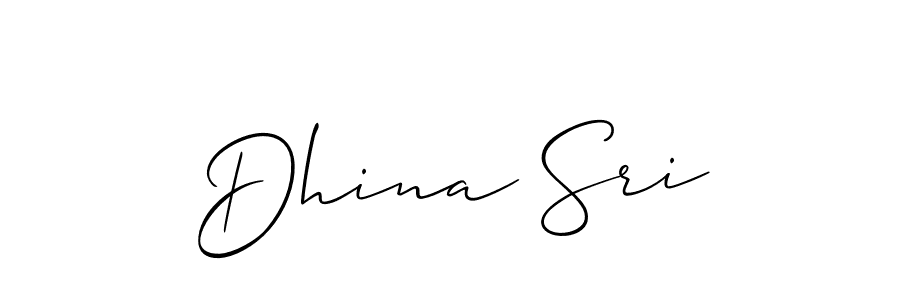 Make a beautiful signature design for name Dhina Sri. Use this online signature maker to create a handwritten signature for free. Dhina Sri signature style 2 images and pictures png