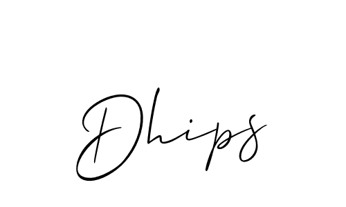 if you are searching for the best signature style for your name Dhips. so please give up your signature search. here we have designed multiple signature styles  using Allison_Script. Dhips signature style 2 images and pictures png