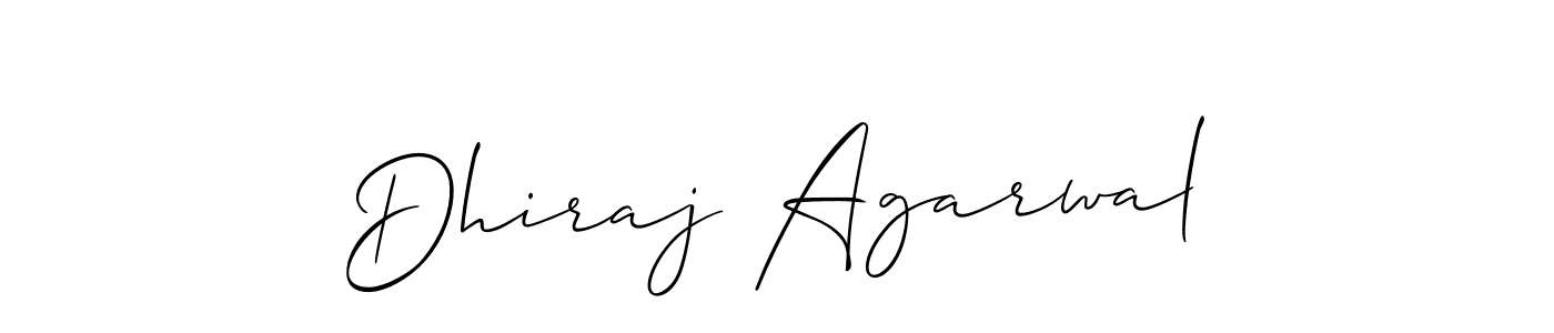 Dhiraj Agarwal stylish signature style. Best Handwritten Sign (Allison_Script) for my name. Handwritten Signature Collection Ideas for my name Dhiraj Agarwal. Dhiraj Agarwal signature style 2 images and pictures png