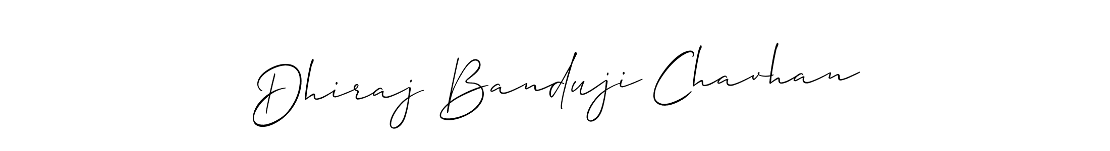 You should practise on your own different ways (Allison_Script) to write your name (Dhiraj Banduji Chavhan) in signature. don't let someone else do it for you. Dhiraj Banduji Chavhan signature style 2 images and pictures png