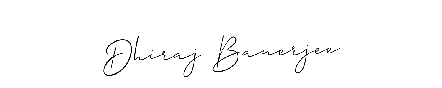if you are searching for the best signature style for your name Dhiraj Banerjee. so please give up your signature search. here we have designed multiple signature styles  using Allison_Script. Dhiraj Banerjee signature style 2 images and pictures png