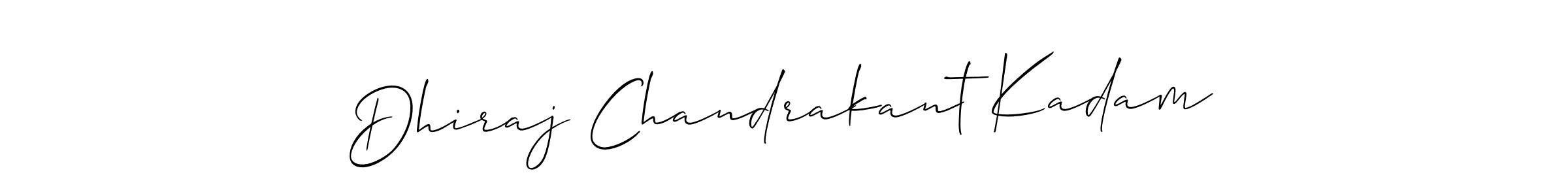 Once you've used our free online signature maker to create your best signature Allison_Script style, it's time to enjoy all of the benefits that Dhiraj Chandrakant Kadam name signing documents. Dhiraj Chandrakant Kadam signature style 2 images and pictures png