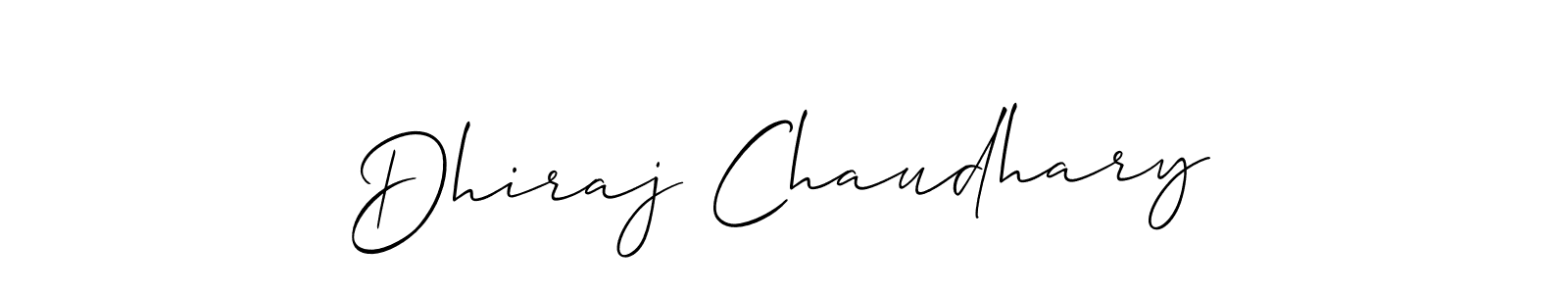 You should practise on your own different ways (Allison_Script) to write your name (Dhiraj Chaudhary) in signature. don't let someone else do it for you. Dhiraj Chaudhary signature style 2 images and pictures png