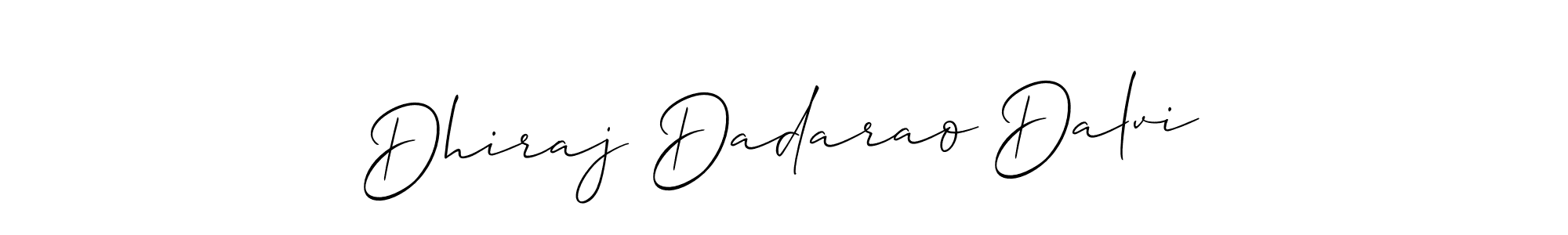 Make a beautiful signature design for name Dhiraj Dadarao Dalvi. With this signature (Allison_Script) style, you can create a handwritten signature for free. Dhiraj Dadarao Dalvi signature style 2 images and pictures png