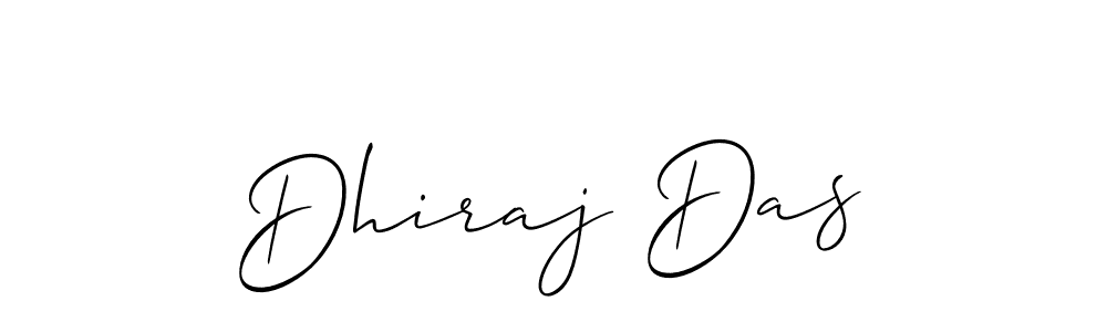 The best way (Allison_Script) to make a short signature is to pick only two or three words in your name. The name Dhiraj Das include a total of six letters. For converting this name. Dhiraj Das signature style 2 images and pictures png