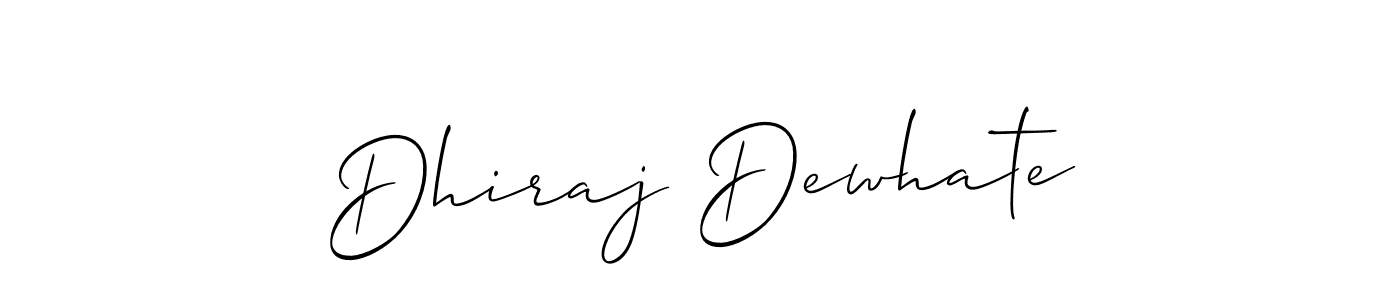 This is the best signature style for the Dhiraj Dewhate name. Also you like these signature font (Allison_Script). Mix name signature. Dhiraj Dewhate signature style 2 images and pictures png