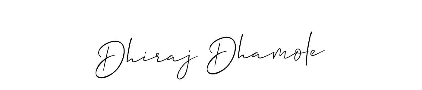 Make a beautiful signature design for name Dhiraj Dhamole. Use this online signature maker to create a handwritten signature for free. Dhiraj Dhamole signature style 2 images and pictures png