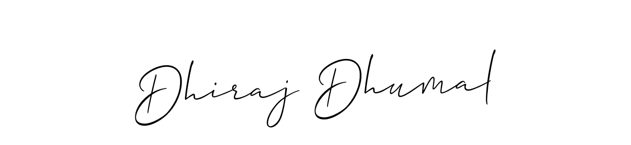 Dhiraj Dhumal stylish signature style. Best Handwritten Sign (Allison_Script) for my name. Handwritten Signature Collection Ideas for my name Dhiraj Dhumal. Dhiraj Dhumal signature style 2 images and pictures png