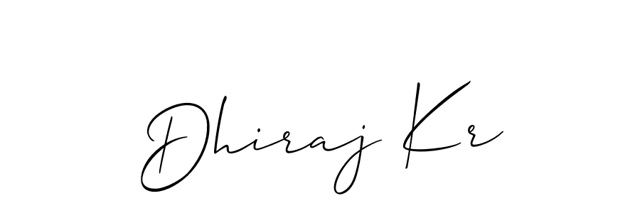 if you are searching for the best signature style for your name Dhiraj Kr. so please give up your signature search. here we have designed multiple signature styles  using Allison_Script. Dhiraj Kr signature style 2 images and pictures png