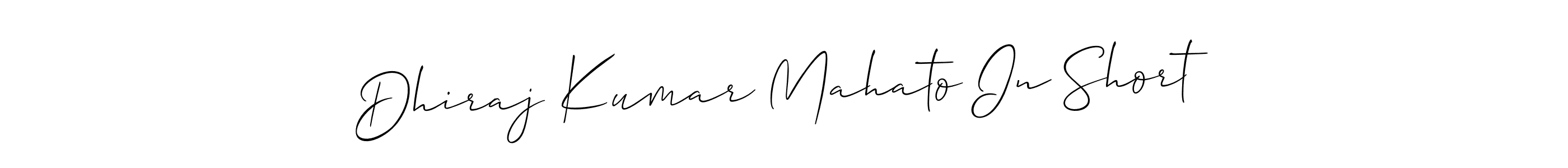 Make a beautiful signature design for name Dhiraj Kumar Mahato In Short. Use this online signature maker to create a handwritten signature for free. Dhiraj Kumar Mahato In Short signature style 2 images and pictures png