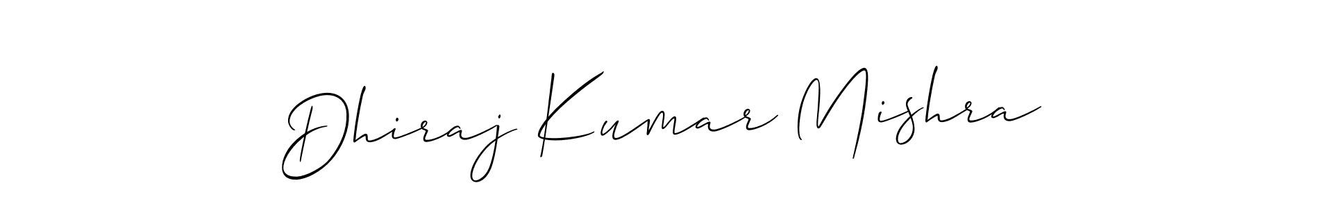 Design your own signature with our free online signature maker. With this signature software, you can create a handwritten (Allison_Script) signature for name Dhiraj Kumar Mishra. Dhiraj Kumar Mishra signature style 2 images and pictures png