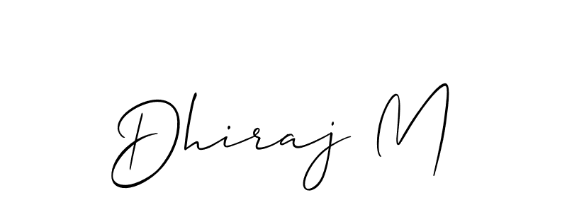 Make a beautiful signature design for name Dhiraj M. Use this online signature maker to create a handwritten signature for free. Dhiraj M signature style 2 images and pictures png