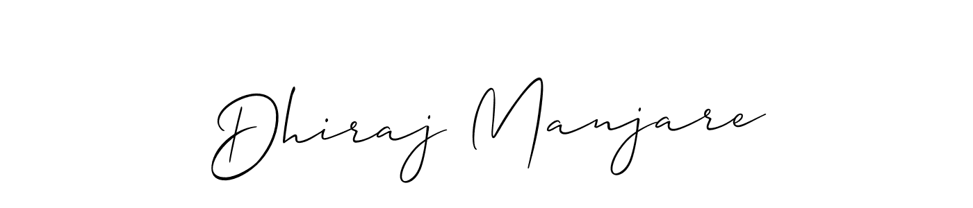 Make a short Dhiraj Manjare signature style. Manage your documents anywhere anytime using Allison_Script. Create and add eSignatures, submit forms, share and send files easily. Dhiraj Manjare signature style 2 images and pictures png