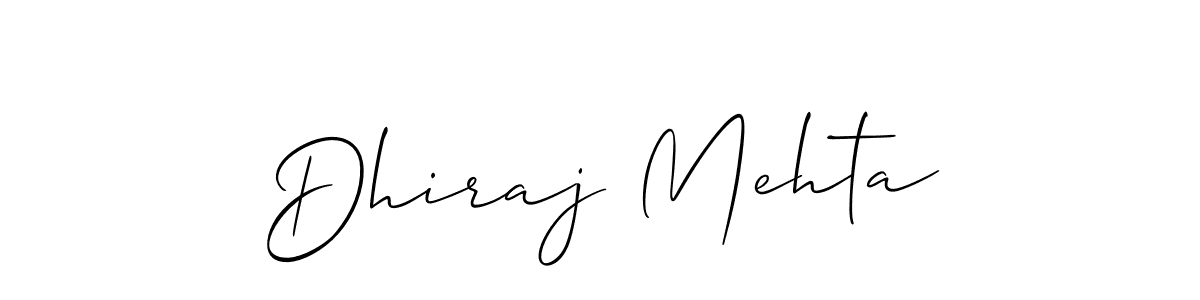 Create a beautiful signature design for name Dhiraj Mehta. With this signature (Allison_Script) fonts, you can make a handwritten signature for free. Dhiraj Mehta signature style 2 images and pictures png