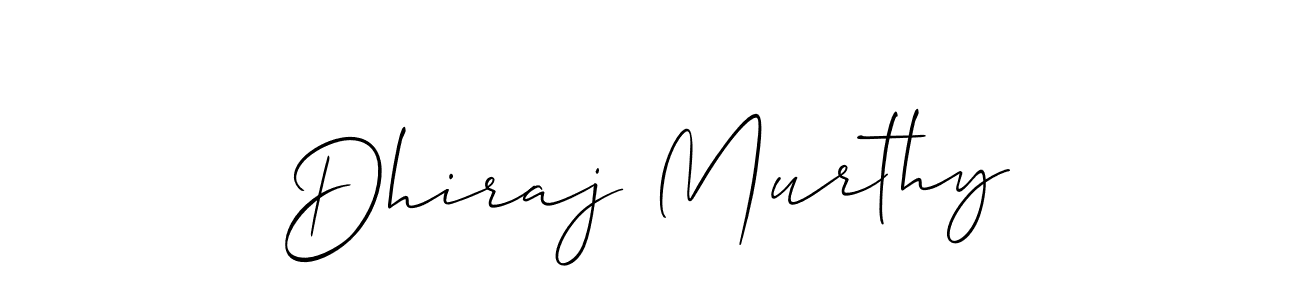 Use a signature maker to create a handwritten signature online. With this signature software, you can design (Allison_Script) your own signature for name Dhiraj Murthy. Dhiraj Murthy signature style 2 images and pictures png