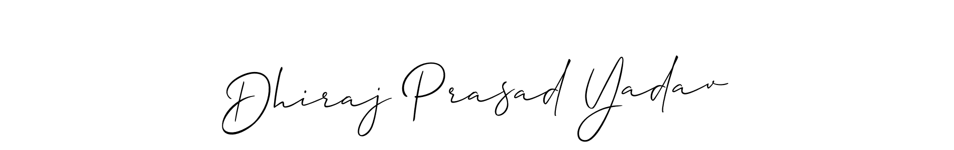 Similarly Allison_Script is the best handwritten signature design. Signature creator online .You can use it as an online autograph creator for name Dhiraj Prasad Yadav. Dhiraj Prasad Yadav signature style 2 images and pictures png