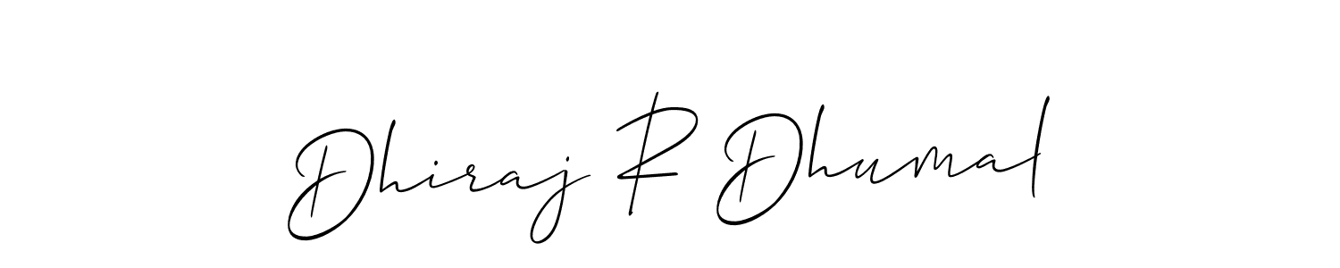 Best and Professional Signature Style for Dhiraj R Dhumal. Allison_Script Best Signature Style Collection. Dhiraj R Dhumal signature style 2 images and pictures png