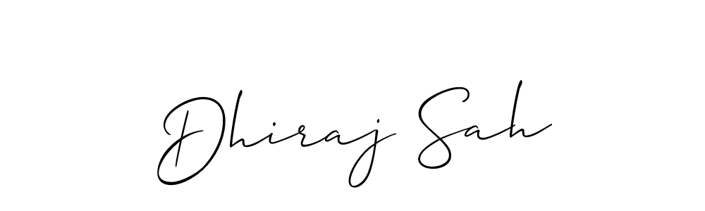 Make a short Dhiraj Sah signature style. Manage your documents anywhere anytime using Allison_Script. Create and add eSignatures, submit forms, share and send files easily. Dhiraj Sah signature style 2 images and pictures png