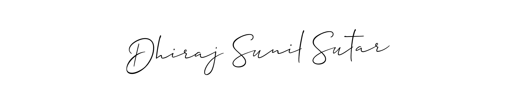 Check out images of Autograph of Dhiraj Sunil Sutar name. Actor Dhiraj Sunil Sutar Signature Style. Allison_Script is a professional sign style online. Dhiraj Sunil Sutar signature style 2 images and pictures png