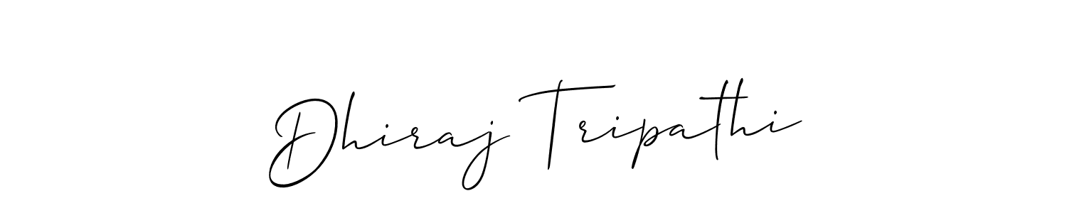 You should practise on your own different ways (Allison_Script) to write your name (Dhiraj Tripathi) in signature. don't let someone else do it for you. Dhiraj Tripathi signature style 2 images and pictures png
