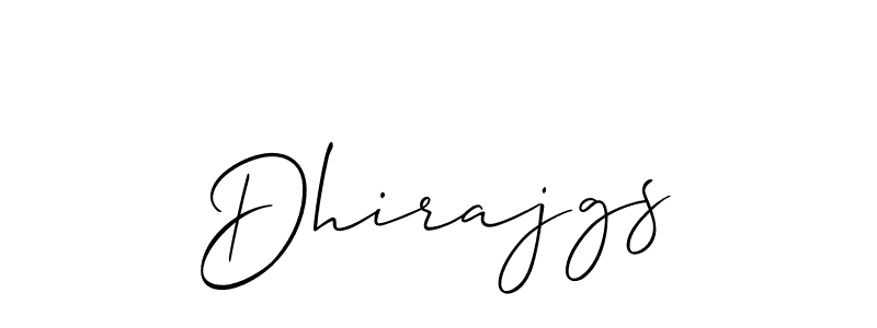 It looks lik you need a new signature style for name Dhirajgs. Design unique handwritten (Allison_Script) signature with our free signature maker in just a few clicks. Dhirajgs signature style 2 images and pictures png