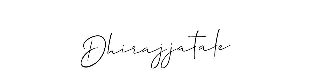 Dhirajjatale stylish signature style. Best Handwritten Sign (Allison_Script) for my name. Handwritten Signature Collection Ideas for my name Dhirajjatale. Dhirajjatale signature style 2 images and pictures png