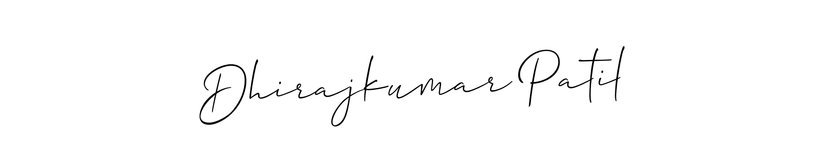 Dhirajkumar Patil stylish signature style. Best Handwritten Sign (Allison_Script) for my name. Handwritten Signature Collection Ideas for my name Dhirajkumar Patil. Dhirajkumar Patil signature style 2 images and pictures png