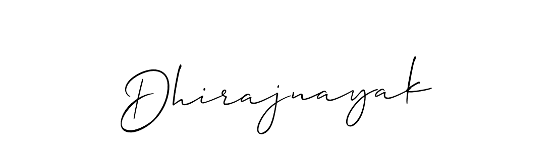 How to make Dhirajnayak signature? Allison_Script is a professional autograph style. Create handwritten signature for Dhirajnayak name. Dhirajnayak signature style 2 images and pictures png