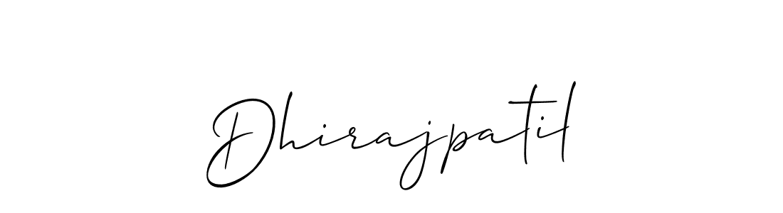 if you are searching for the best signature style for your name Dhirajpatil. so please give up your signature search. here we have designed multiple signature styles  using Allison_Script. Dhirajpatil signature style 2 images and pictures png