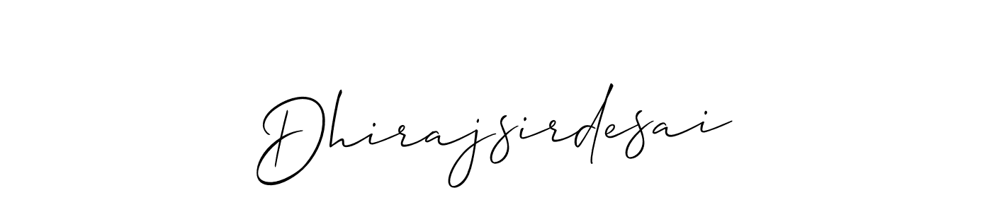 Make a beautiful signature design for name Dhirajsirdesai. Use this online signature maker to create a handwritten signature for free. Dhirajsirdesai signature style 2 images and pictures png