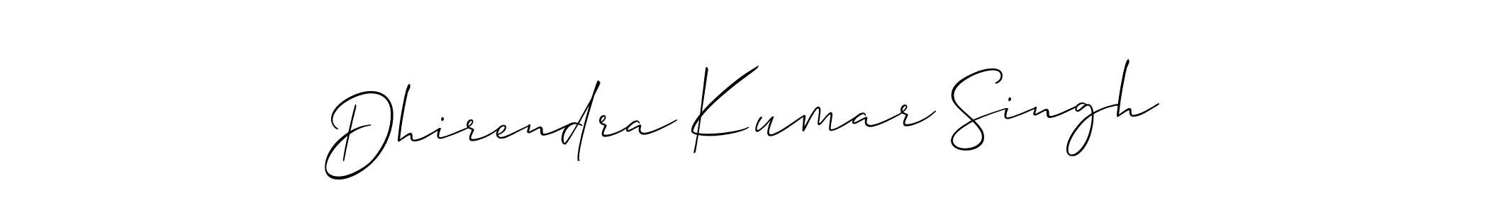 Use a signature maker to create a handwritten signature online. With this signature software, you can design (Allison_Script) your own signature for name Dhirendra Kumar Singh. Dhirendra Kumar Singh signature style 2 images and pictures png