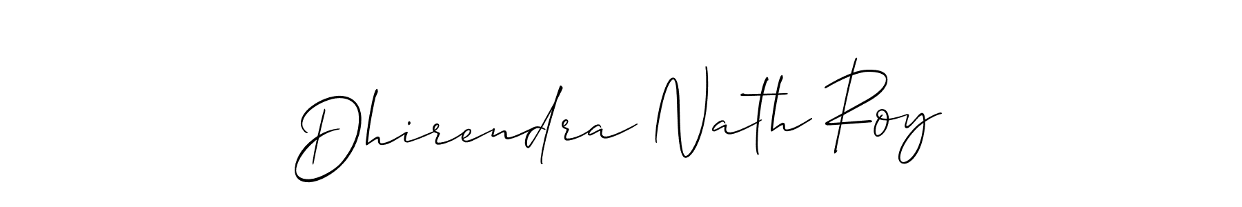 You should practise on your own different ways (Allison_Script) to write your name (Dhirendra Nath Roy) in signature. don't let someone else do it for you. Dhirendra Nath Roy signature style 2 images and pictures png