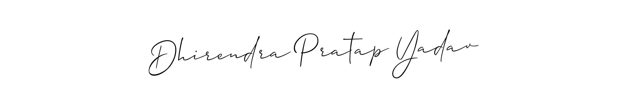 The best way (Allison_Script) to make a short signature is to pick only two or three words in your name. The name Dhirendra Pratap Yadav include a total of six letters. For converting this name. Dhirendra Pratap Yadav signature style 2 images and pictures png