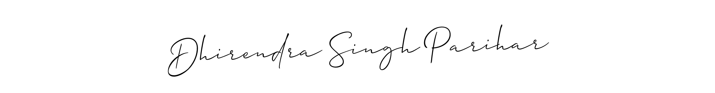 Allison_Script is a professional signature style that is perfect for those who want to add a touch of class to their signature. It is also a great choice for those who want to make their signature more unique. Get Dhirendra Singh Parihar name to fancy signature for free. Dhirendra Singh Parihar signature style 2 images and pictures png