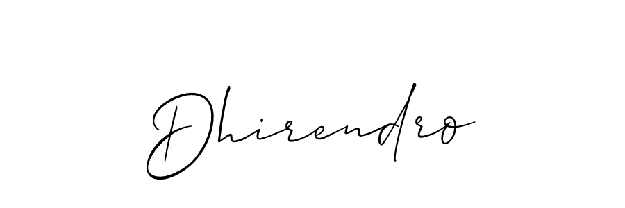 Make a short Dhirendro signature style. Manage your documents anywhere anytime using Allison_Script. Create and add eSignatures, submit forms, share and send files easily. Dhirendro signature style 2 images and pictures png