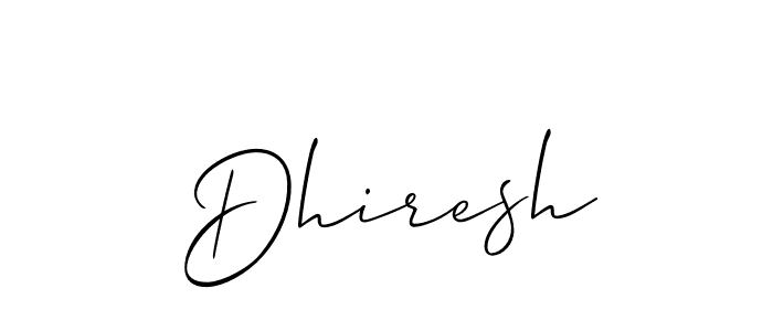 Best and Professional Signature Style for Dhiresh. Allison_Script Best Signature Style Collection. Dhiresh signature style 2 images and pictures png