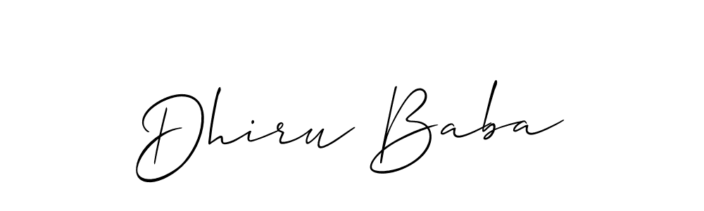 Best and Professional Signature Style for Dhiru Baba. Allison_Script Best Signature Style Collection. Dhiru Baba signature style 2 images and pictures png