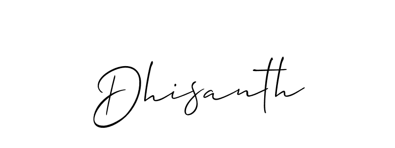 Dhisanth stylish signature style. Best Handwritten Sign (Allison_Script) for my name. Handwritten Signature Collection Ideas for my name Dhisanth. Dhisanth signature style 2 images and pictures png