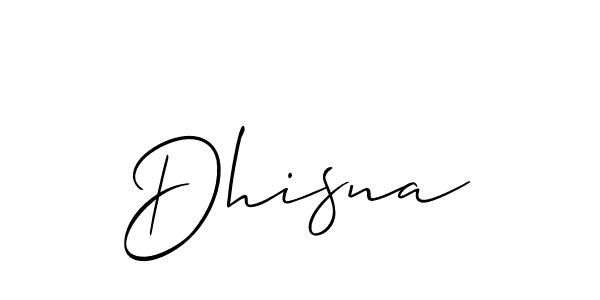 It looks lik you need a new signature style for name Dhisna. Design unique handwritten (Allison_Script) signature with our free signature maker in just a few clicks. Dhisna signature style 2 images and pictures png
